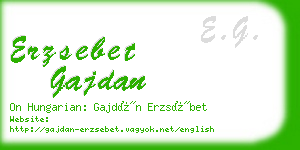 erzsebet gajdan business card